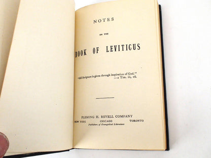 Notes On The Book Of Leviticus, Numbers & Exodus C.H.M. - Revell Hardcover