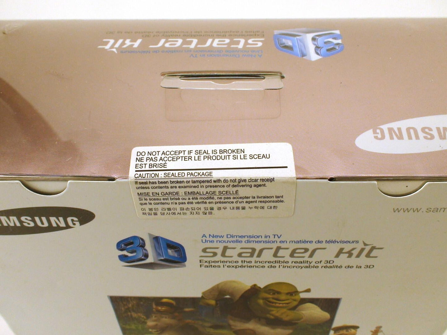 Samsung Dreamworks Shrek Blu-Ray 3D Starter Kit SSG-P3100GB W Active 3D Glasses