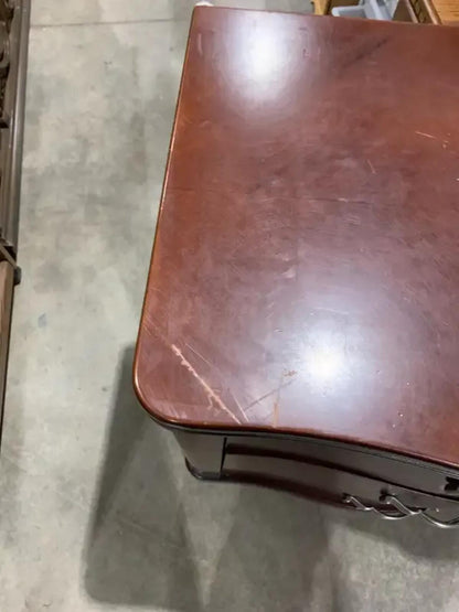 3 Drawer Dark Wood Nightstand