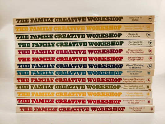 The Family Creative Workshop HC Vintage 1970s Book Collection Volumes 1-13