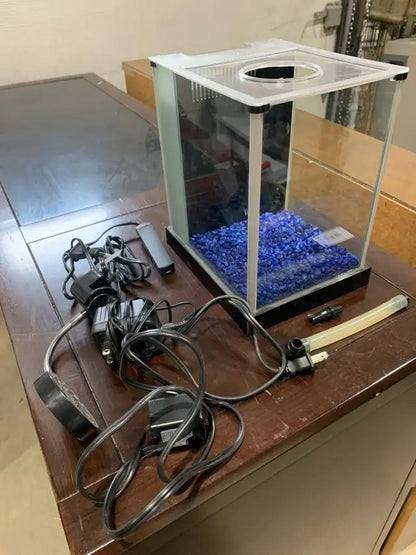 Small Aquarium With Filter and Light - Sold as Seen