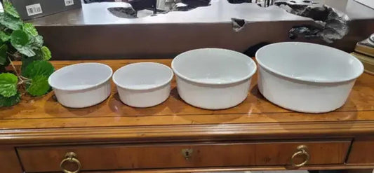 White Ceramic Ramekin Set of 4