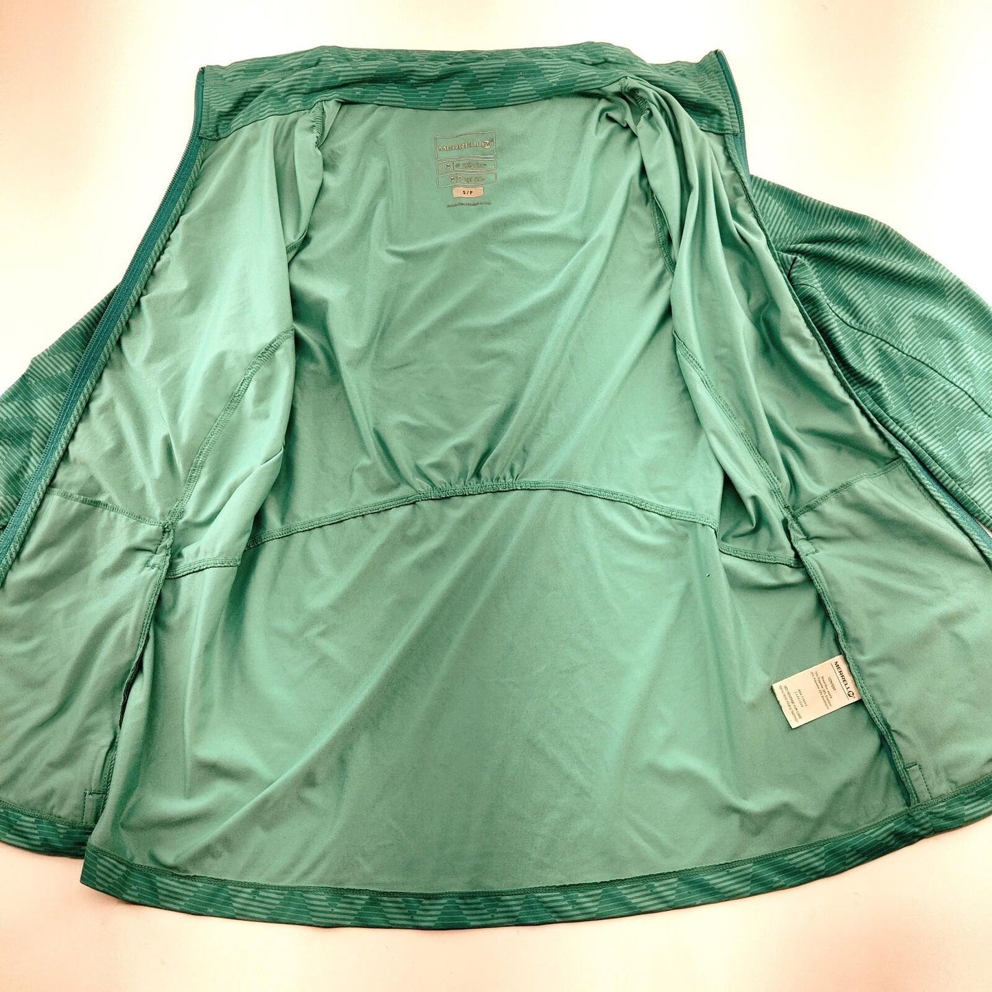 Merrell Opti-Wick UPF 50+ Teal Track Jacket Women's Small