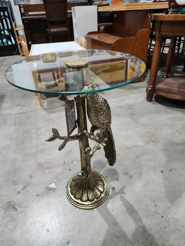 Handcrafted Metal Side Table