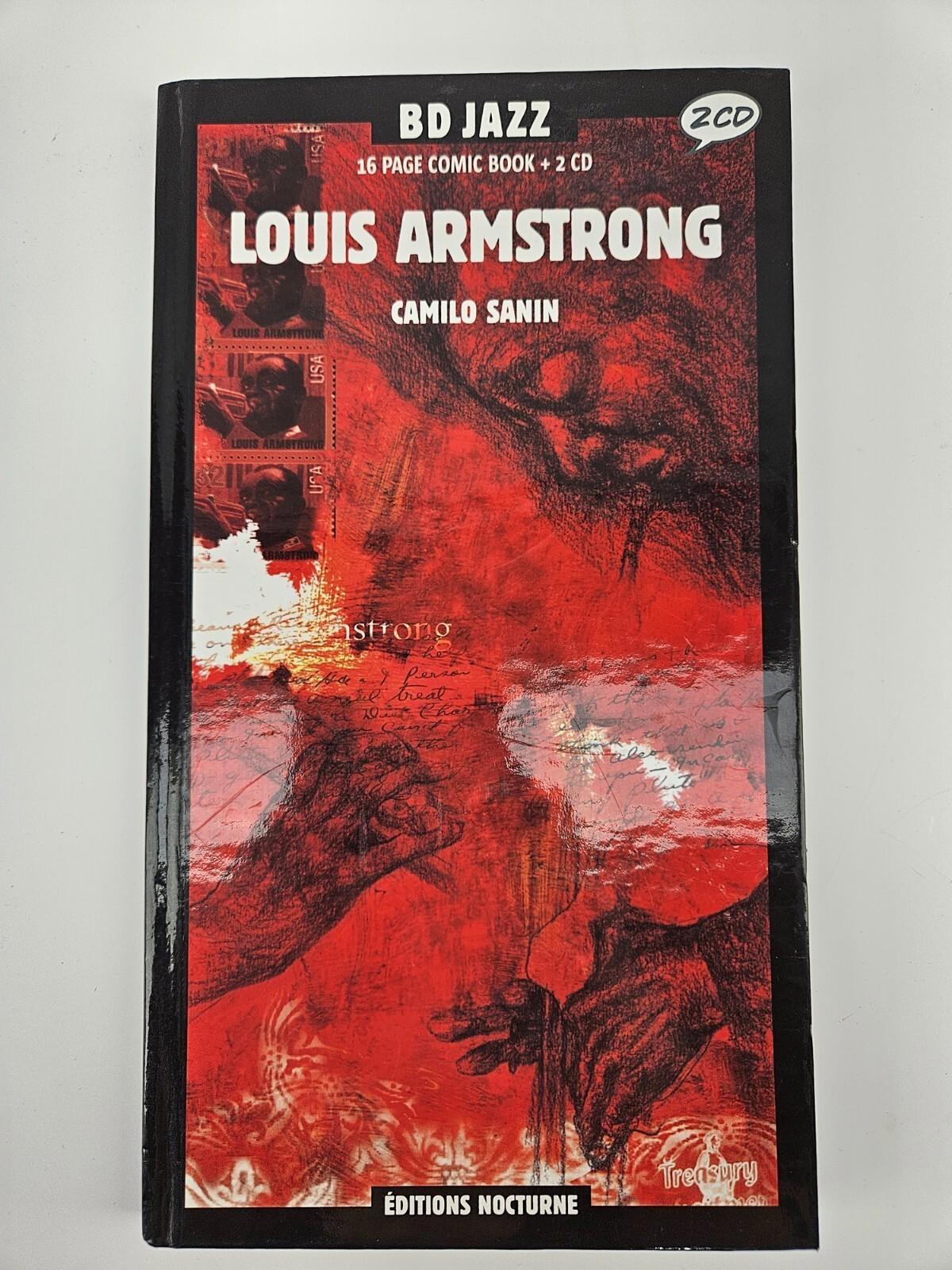 Louis Armstrong BD JaZZ Editions Nocturne comprend un comic book de 16 pages + 2 CD