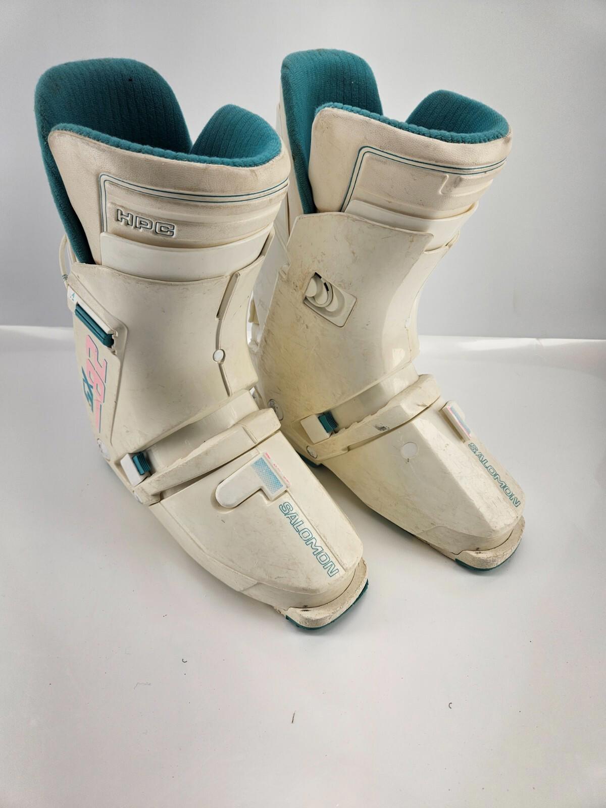 Bottes de snowboard vintage Salomon HPC SX82 pour femme, 310 mm