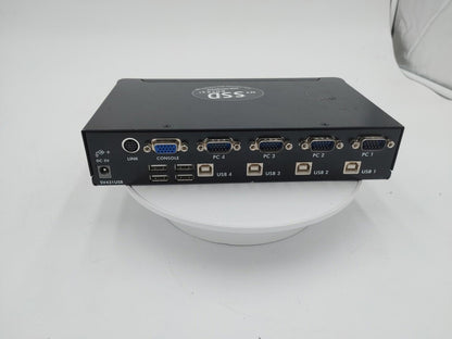Starview 4 Port USB 2.0 KVM Switch SV431USB Black Untested - Fair