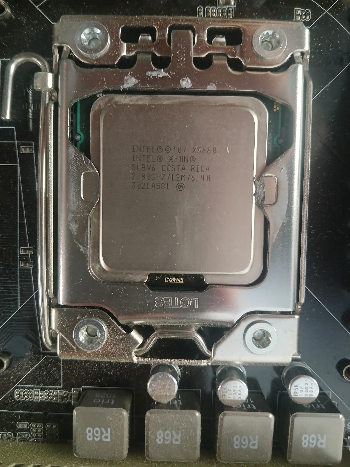 Motherboard and CPU Combo ASUS X58 Sabretooth and Intel Xeon x5660 6C12T