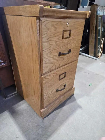 Vintage Wooden File Cabinet