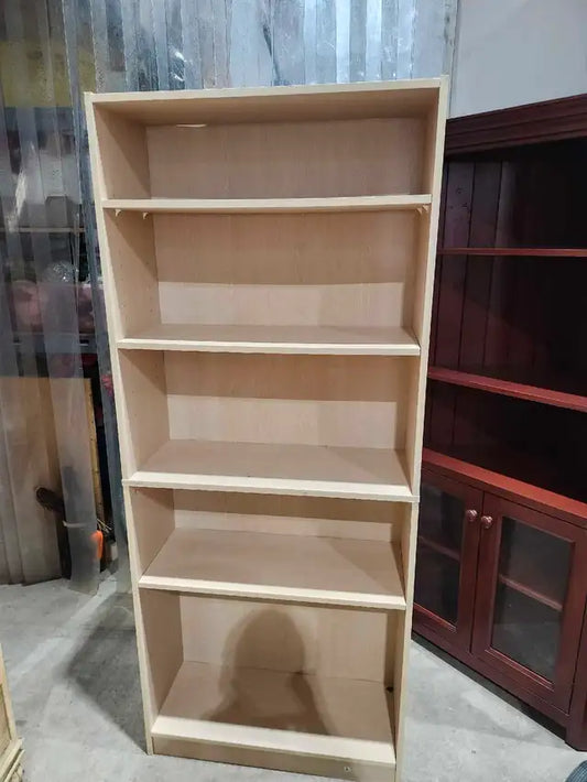 Wooden Bookcase - Adjustable Shelves