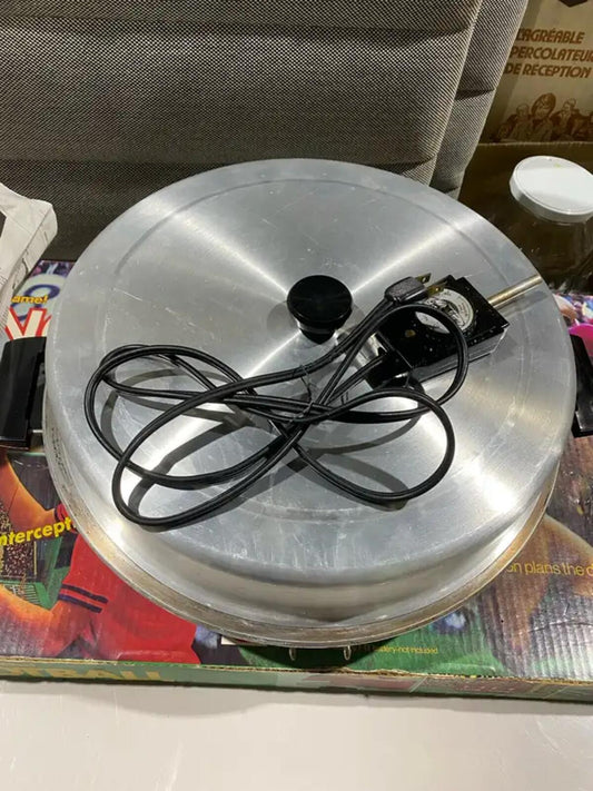 Vintage Stainless Steel Electric Skillet