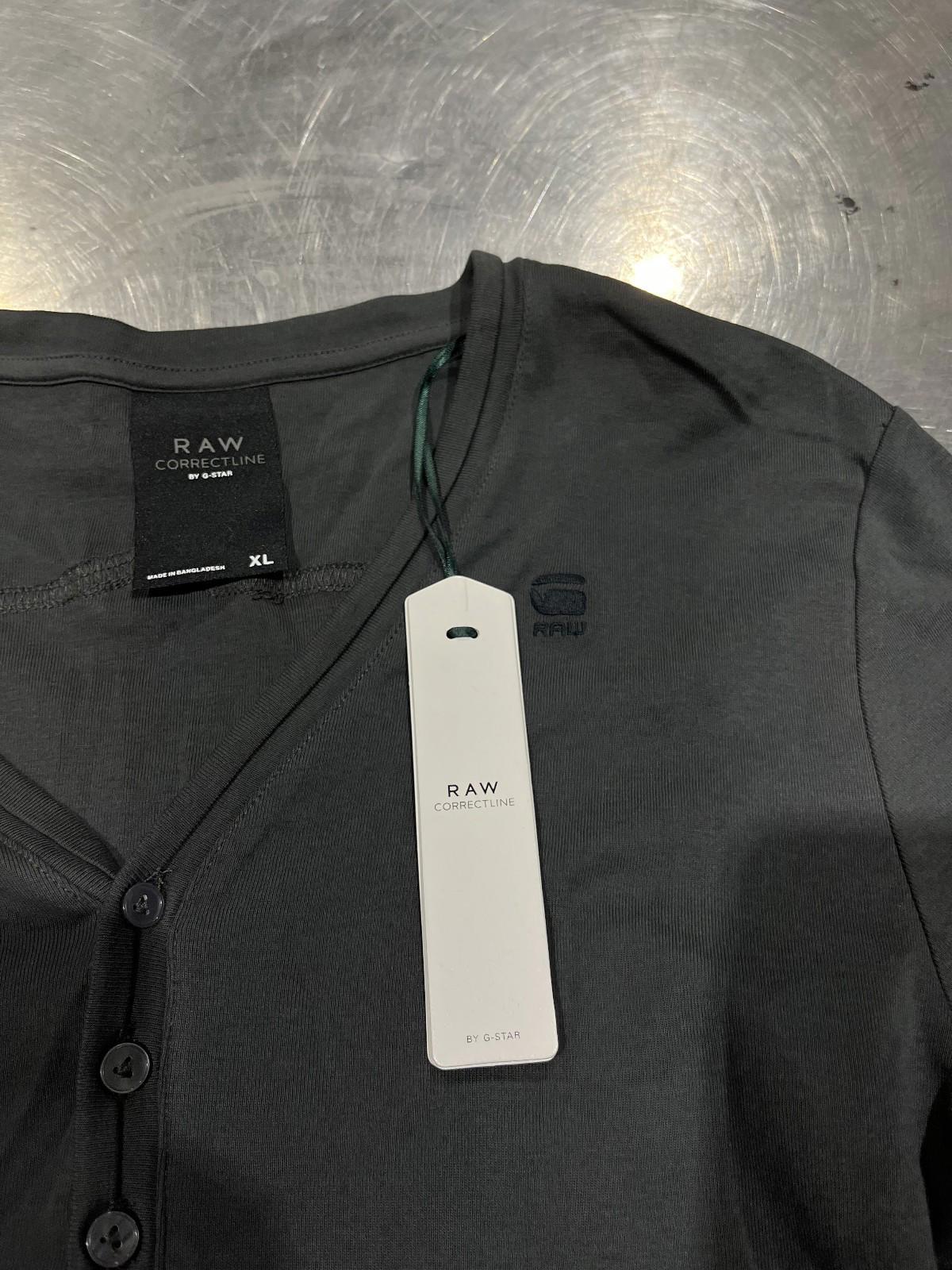 NWT G-Star Raw Grey Button-Up T-Shirt (Size XL)