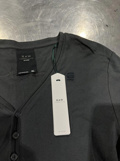 NWT G-Star Raw Grey Button-Up T-Shirt (Size XL)