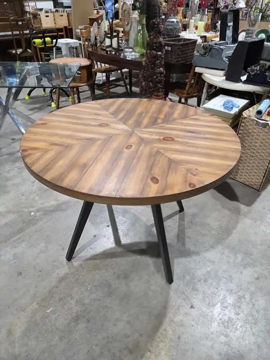 Round Modern Wooden Dining Table