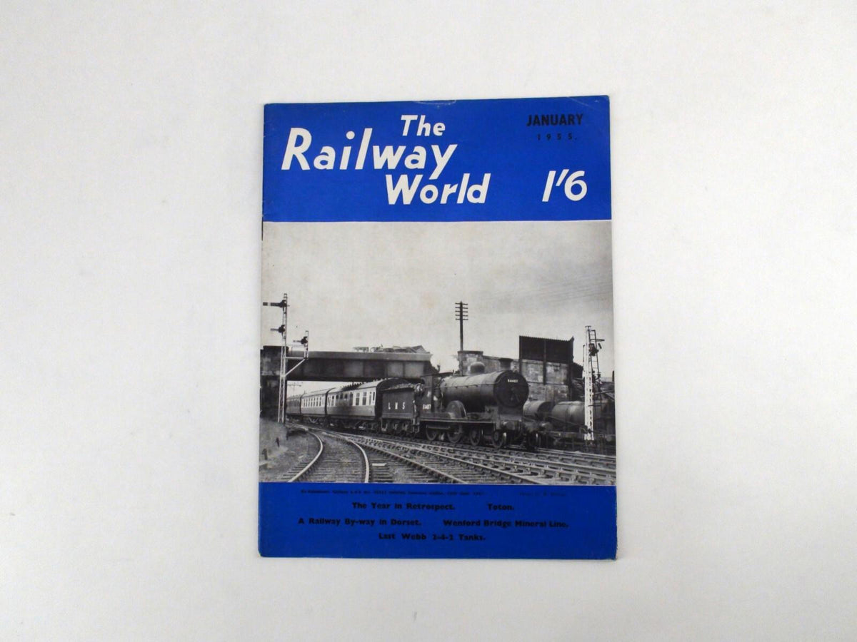 Le magazine Railway World - Publication sur les trains et les locomotives de janvier 1955