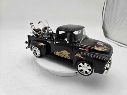 Hot Wheels 1:18 Diecast Ford Truck & Motorcycle Set West Coast Customs WHIPS