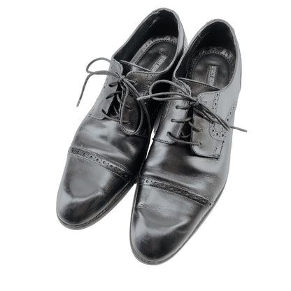 Stacy Adams Black Oxford Derby Brogue Shoes Men's Size 12