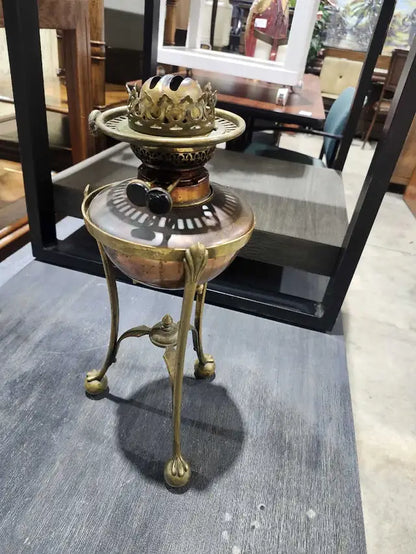 Antique Brass Oil Lamp