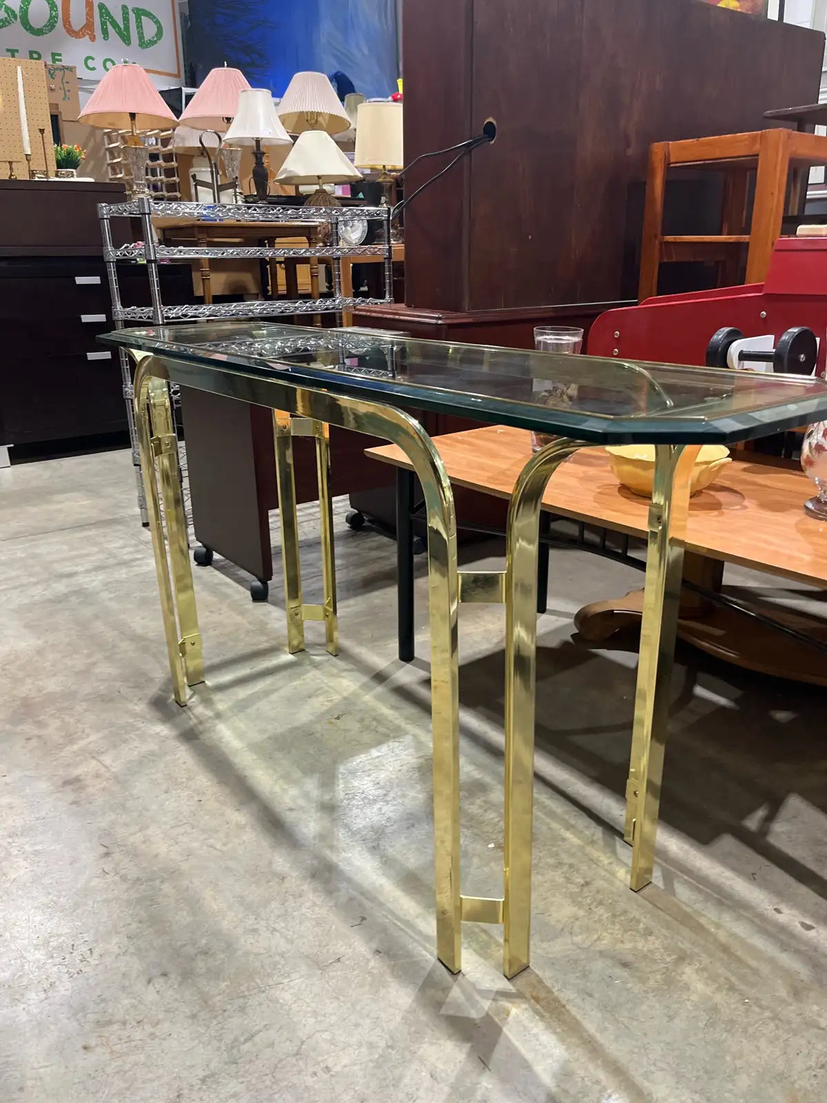 Glass Console Table