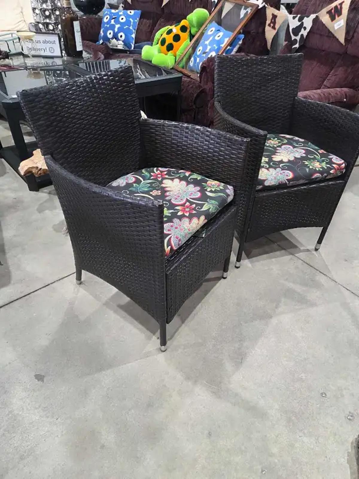 Patiojoy Rattan Wicker Patio Chairs - 2 Available
