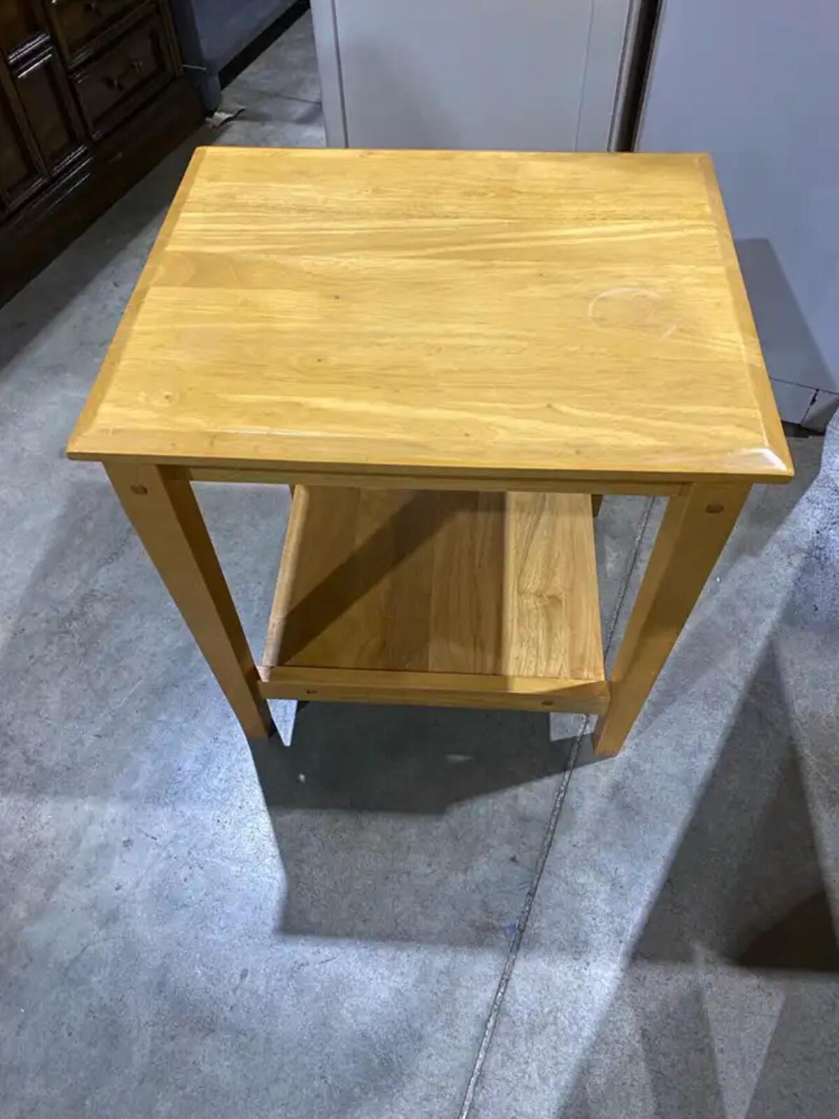 Large Wood Side Table
