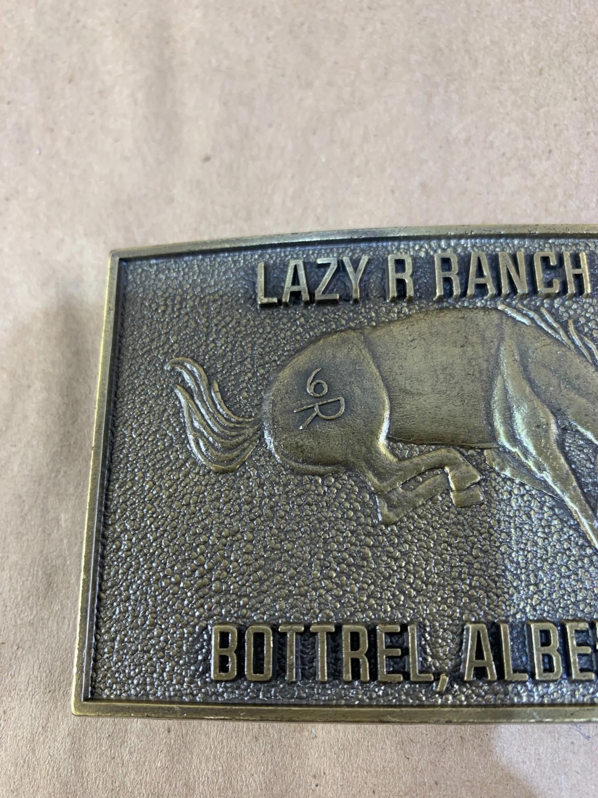 LAZY R RANCH BOTTREL, Alberta Belt Buckle