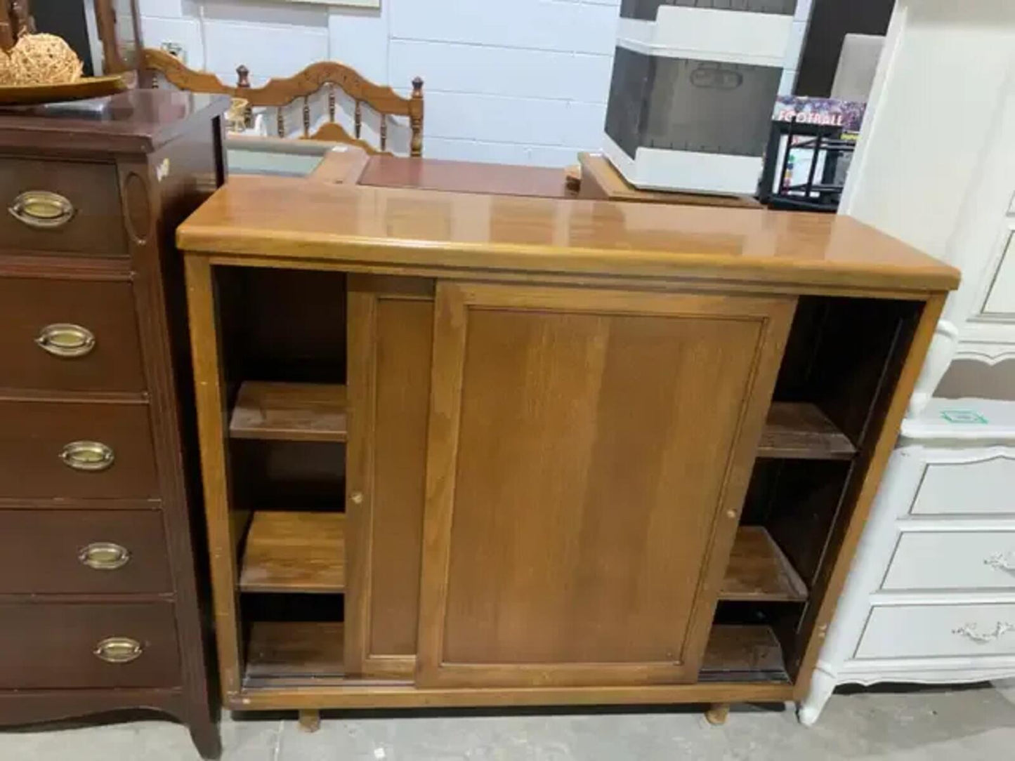 MCM Dark Wood Cabinet