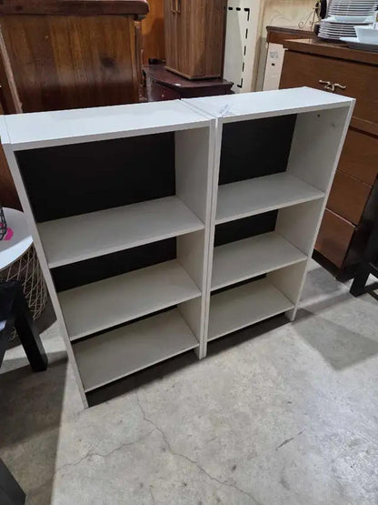 White Ikea Like Bookcase - 2 Available