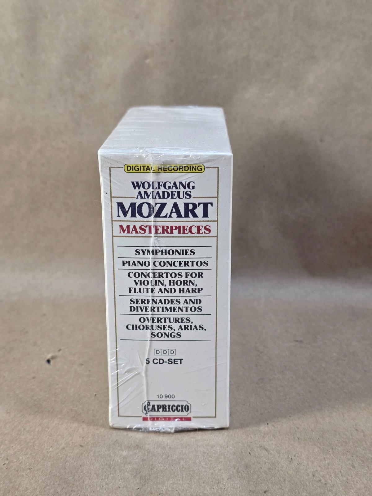 Wolfgang Amadeus Mozart Masterpieces CD Box Set [5 CD Set) - Brand New Sealed