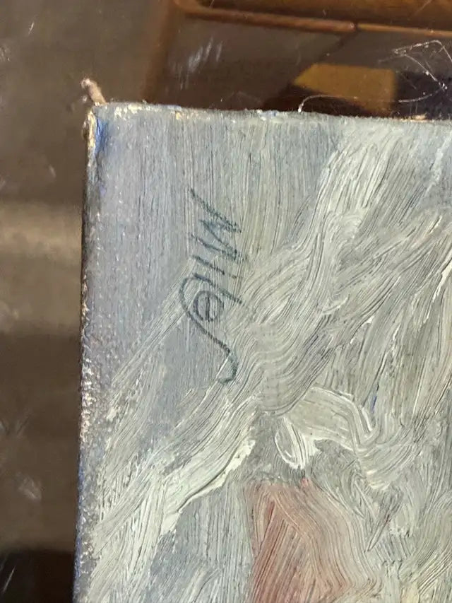 Beautiful River/Mountians Handmade Painting.