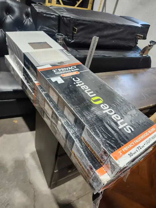 Shade-O-Matic Fauxwood Blinds x2 - 30x72"