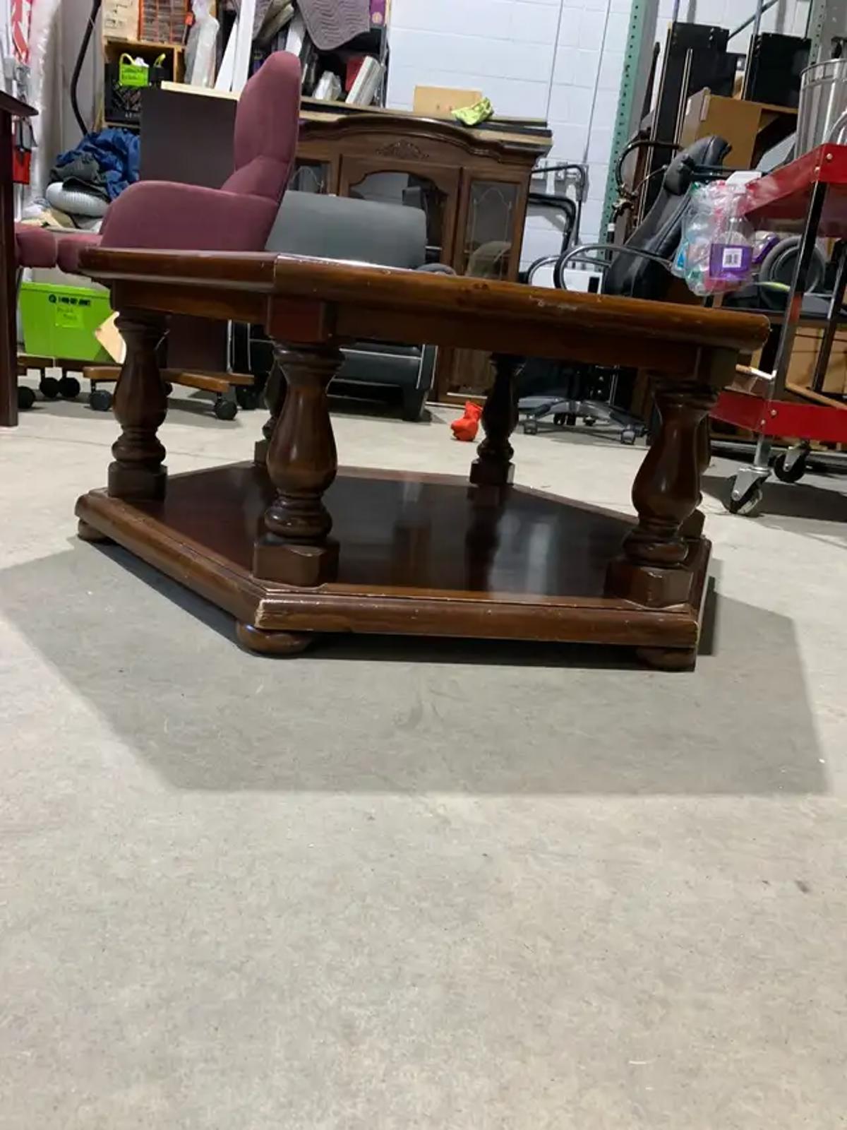 Octagonal WoodenCoffee Table