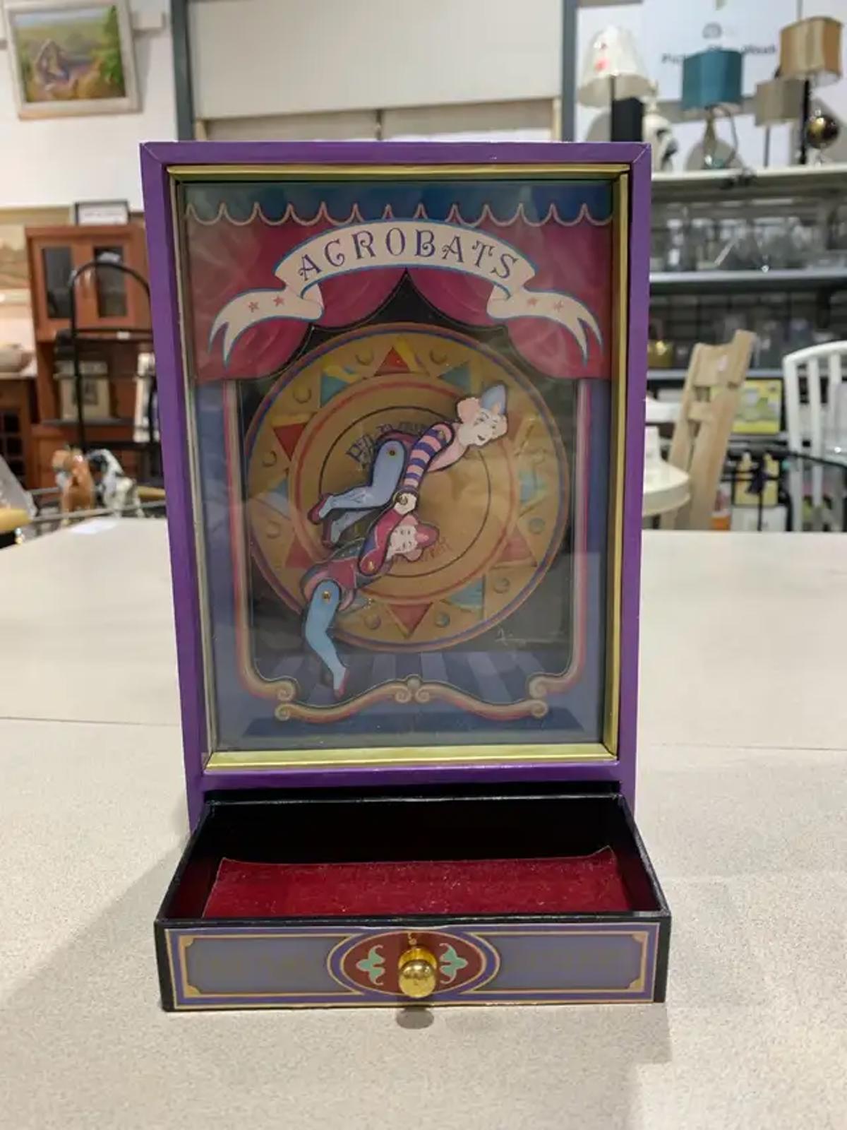 Acrobats Music Box with draw
