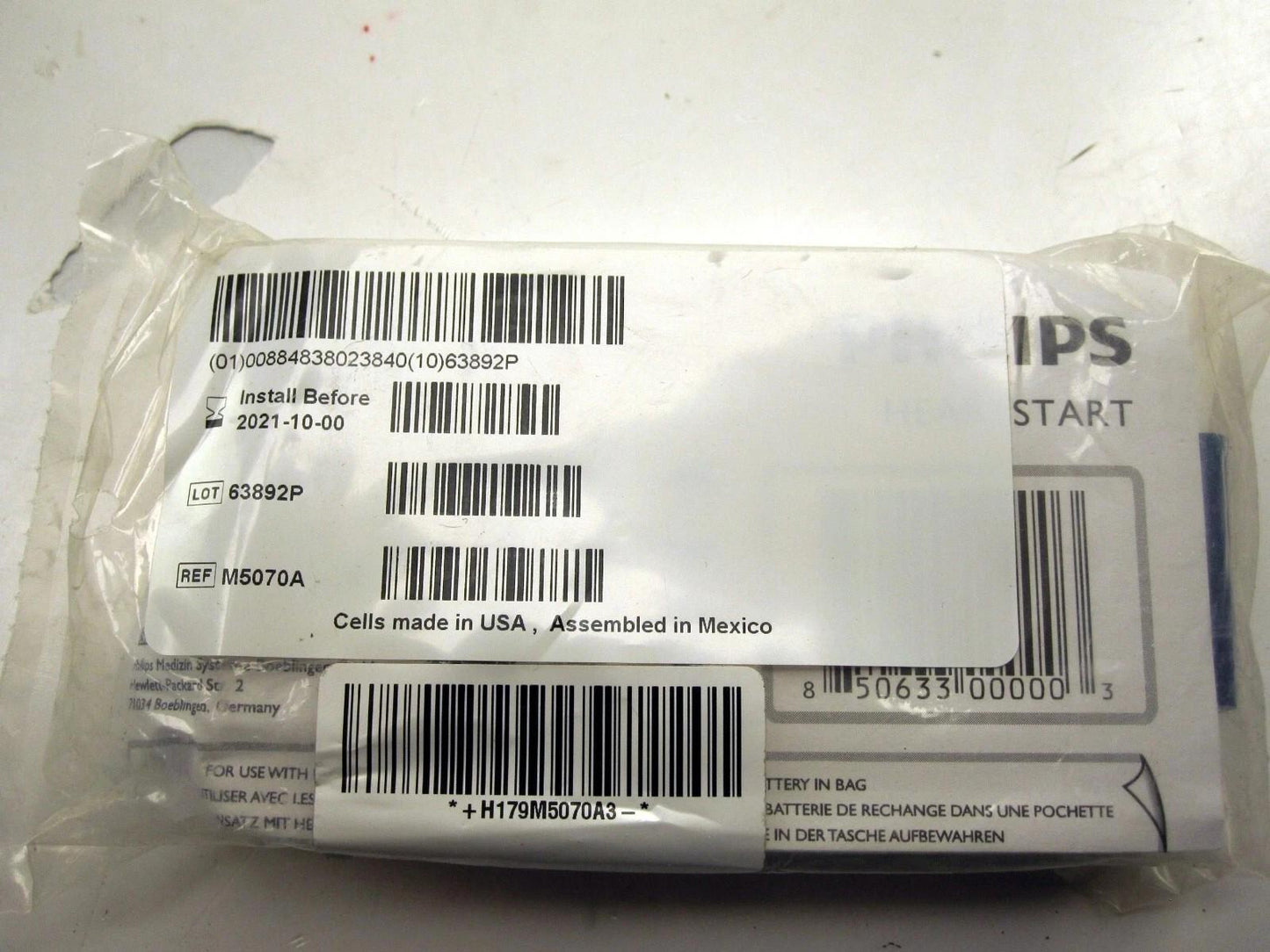 Philips FRx Aviation Battery TSO C‑142 – Date: 2021‑10