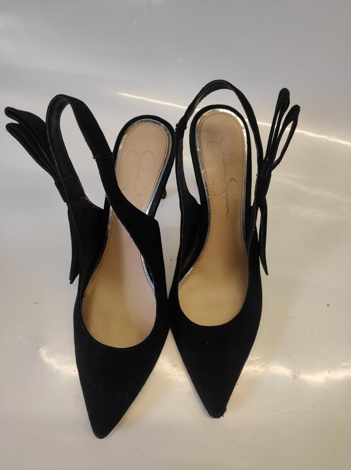 Vintage 90s JESSICA SIMPSON Women's 9.5 CRILLERA Stiletto Pumps Black