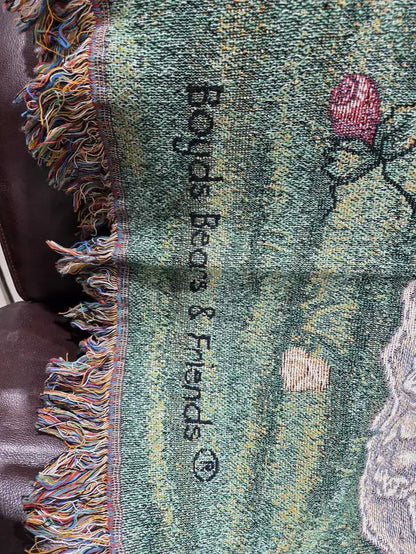 New! Boyds Bears 100% Cotton Throw Blanket