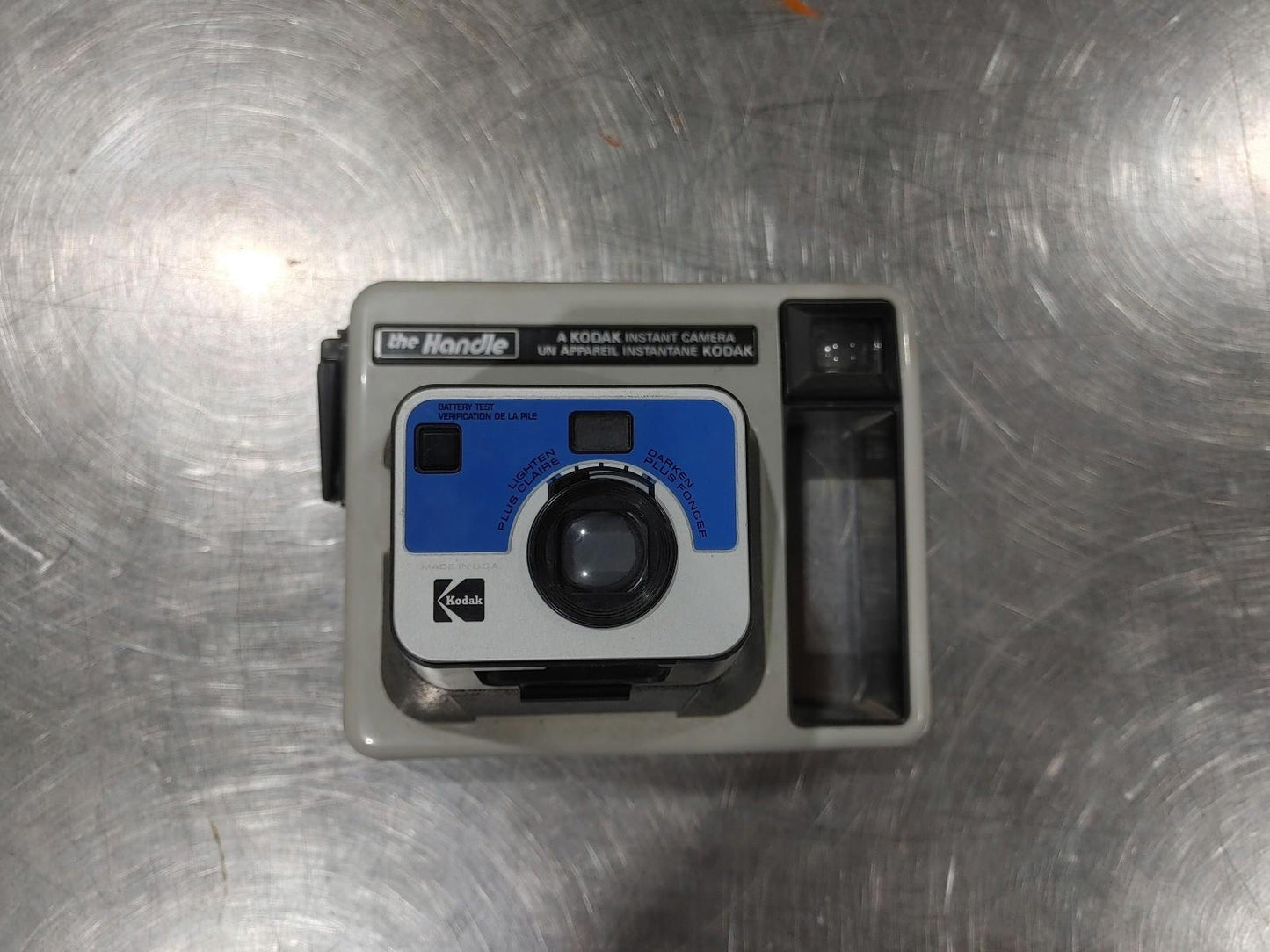 Good Condition Kodak Instant Camera "The Handle" White/Black Untested