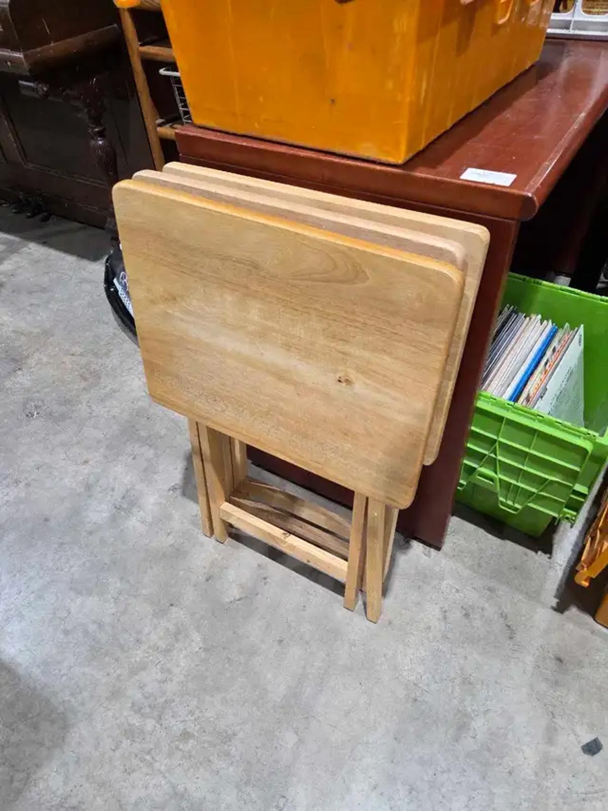 Wooden Folding Tables - 3 Available