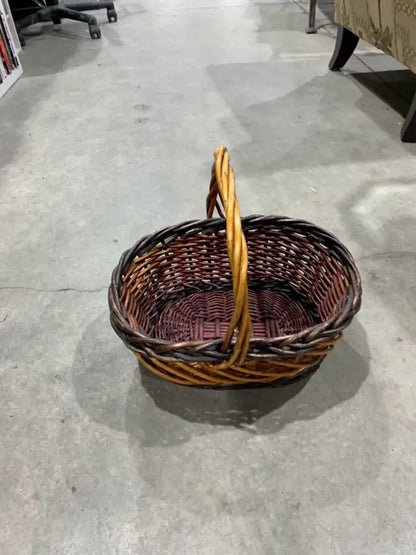 Vintage Wicker handled Basket