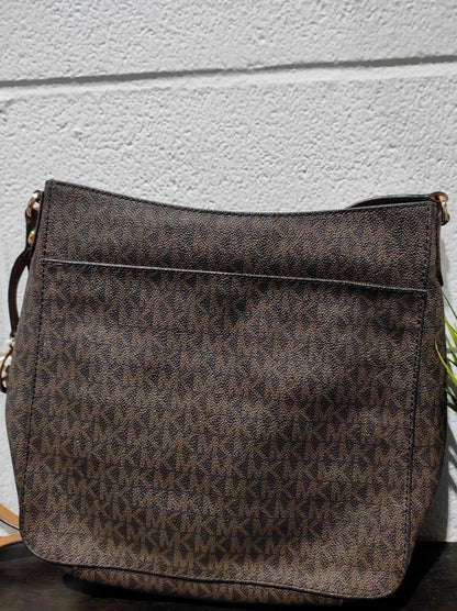 MICHAEL KORS Shoulder Bag PVC BRW Allover Pattern