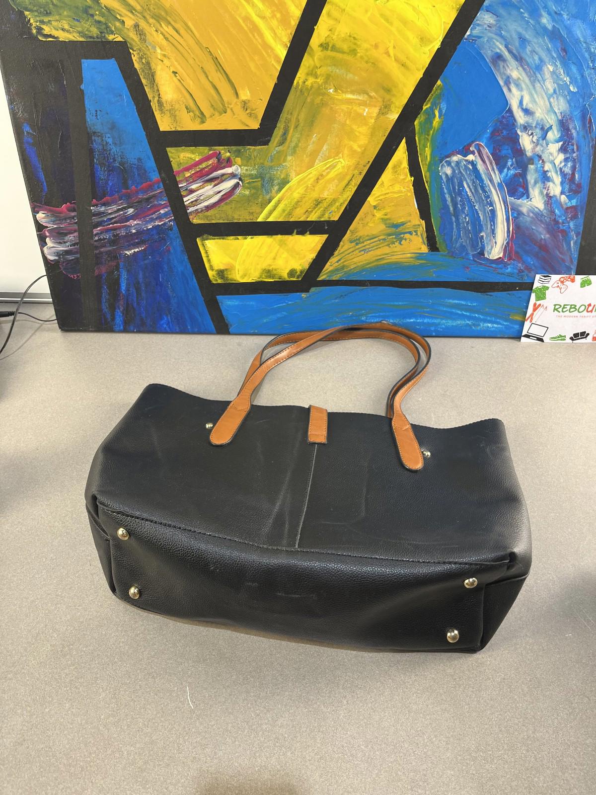 Black and Tan 2 in 1 Tote Bag
