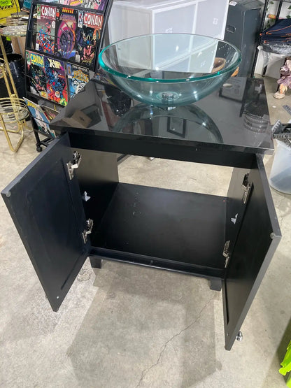 Vanity with Glass Bowl Sink