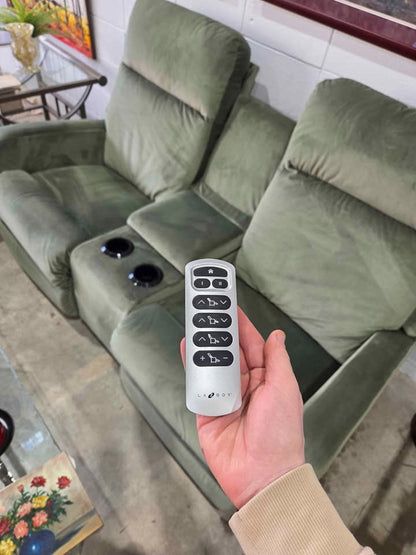 Green La-Z-Boy 2-Seat Power Recliner Loveseat