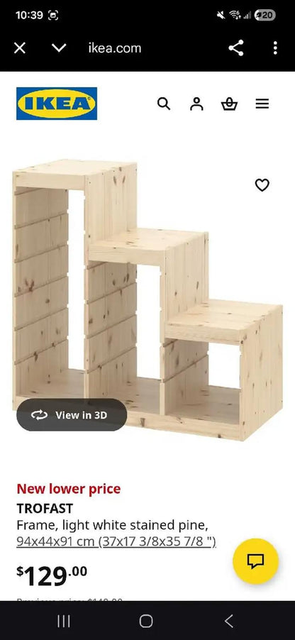 IKEA Pine Trofast Storage Shelf