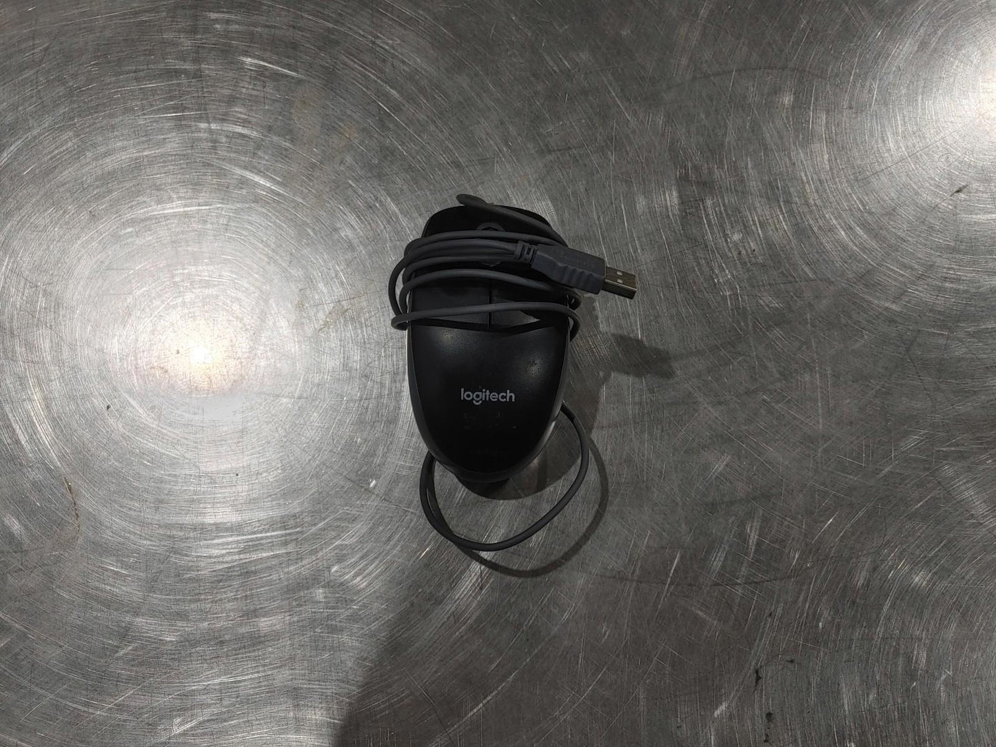 Good Condition Logitech USB Wired Office Mouse Model M-U0026 Tested Working Grey