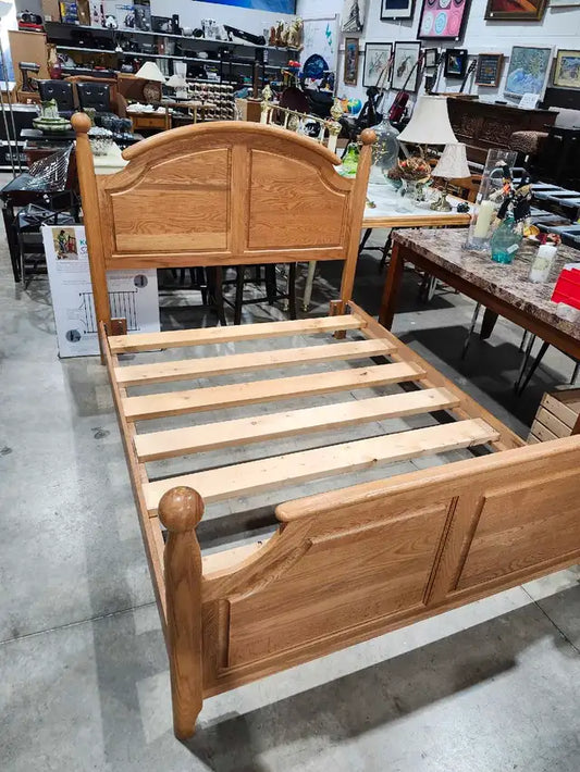 Oak Queen/Double Bed Frame