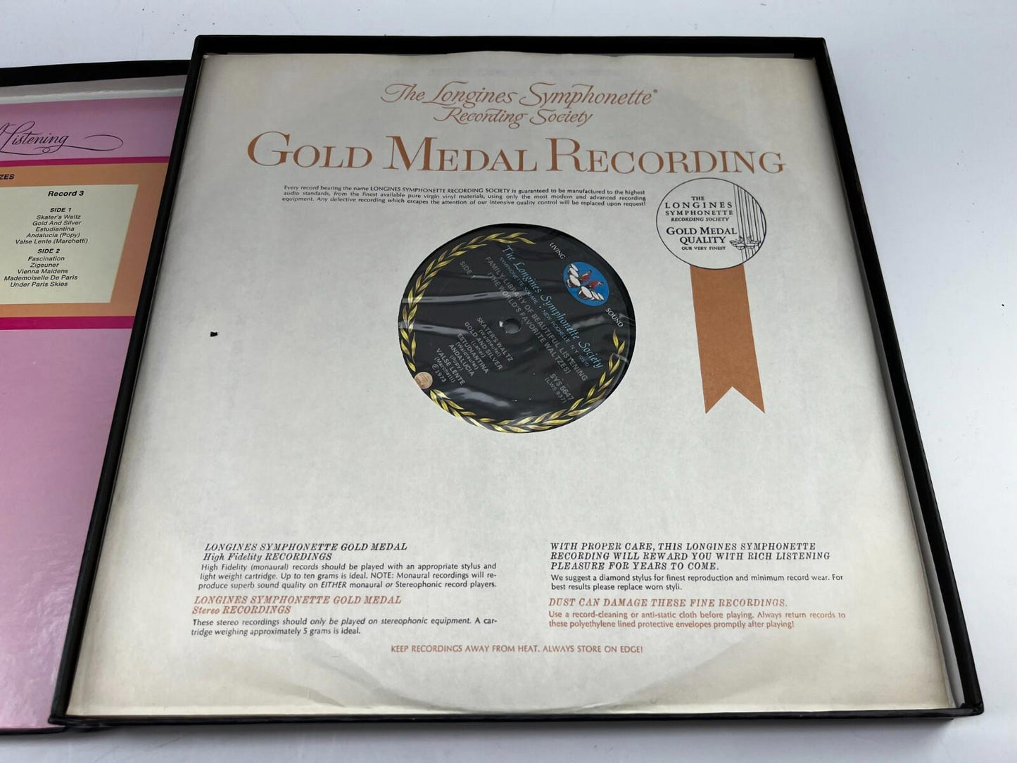 The Longines Symphonette Society Treasury Of Waltzes Box Set LP Vinyl Record