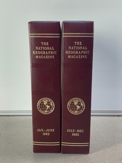 National Geographic Magazine Slipcase Jan - June. & July - Dec 1982
