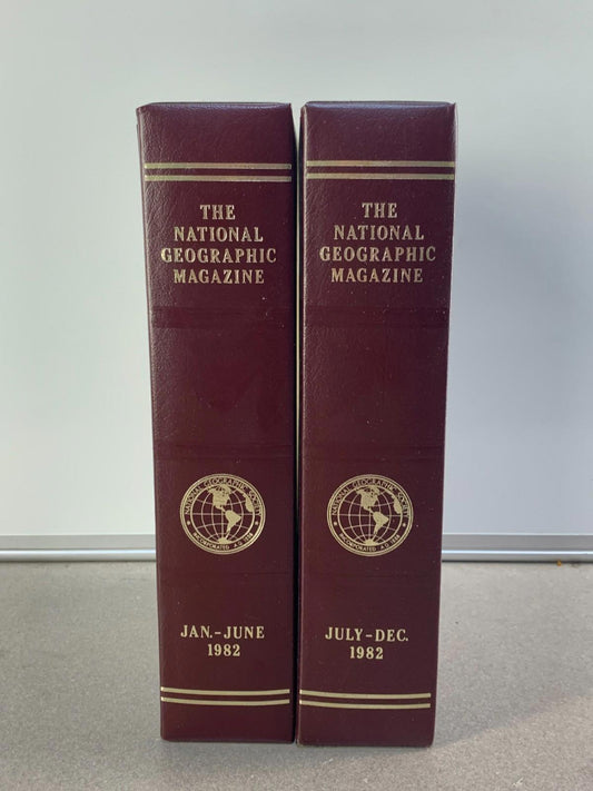 National Geographic Magazine Slipcase Jan - June. & July - Dec 1982