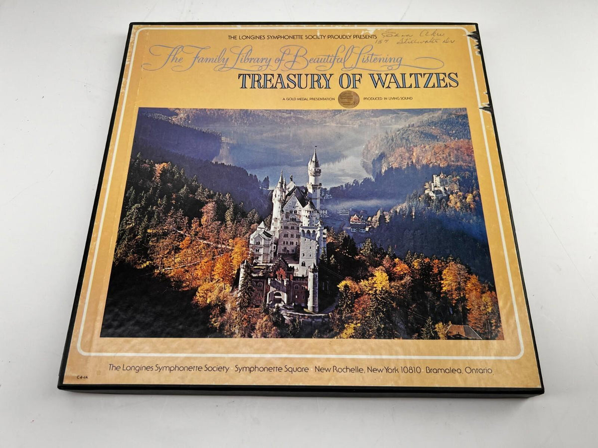 Coffret de disques vinyles LP Treasury of Waltzes de la Longines Symphonette Society